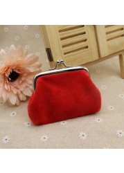 PU Leather Pocket Money Wallet Buckle Coin Purse Candy Color Card Holder Simple Double Layer Small Wallet Gift for Women Girls