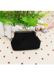 PU Leather Pocket Money Wallet Buckle Coin Purse Candy Color Card Holder Simple Double Layer Small Wallet Gift for Women Girls