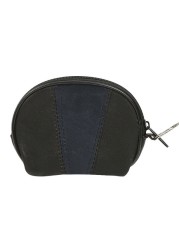 New Fashion Genuine Leather Wallet Semi-circular Splicing Zipper Coin Purse Key Holder Storage Money Pouch Cash Pocket Clutches