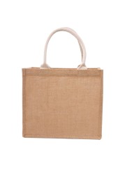 Reusable duffel bag eco-friendly burlap grocery beach shopping bags X7YA