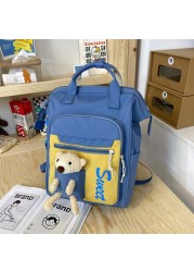 Cute Women Backpacks Large Capacity Backpack Waterproof Multi Pocket Nylon School Backpack For Student Girls Kawaii Backpacks