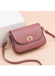 Xierya PU Leather Crossbody Bag New Fashion Ladies Bags Waterproof Business Shoulder Bags Small Purse Cute Pink Clutch Bag