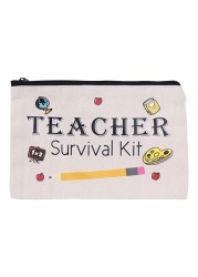 Female cosmetic Toiletry Bag Teacher Appreciation Gifts Teacher Makeup Bag Fashion Cosmetic Pouch Pencil Bag Printing Swanky Bag