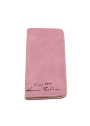 Long Women Wallet Soft Matte Retro Money Clutches PU Leather Wallet Slim Personality Fashion Money Wallet Purse ID Card Holder