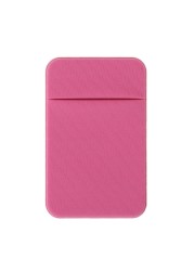 Mobile Phone Wallet Credit Card Holder Pocket Stick On Flexible Adhesive Tool