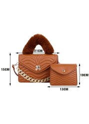 Retro PU Leather Party Chain Clutch Wallet Lady Casual Flap Zipper Travel Wallets for Women Girl Business Shopping