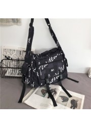 Cute Pendant Design High Quality Nylon Ladies Fashion Shoulder Bag Paneled New Design Women Student Bags 2022 New Messenger Bag