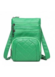 Solid color designer 2022 new high quality leather ladies shoulder bag fashion small women messenger bags mobile phone bag sac