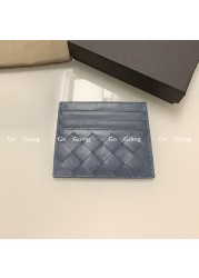 Go Go 100% Leather Credit Card Ultra-thin Brand Business Card Multiple Card Slots Simple Fashion Women Card Bag