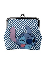 2022 Disney Stitch Female Small Wallet Luxury PU Wallet Coin Purses Women Girl Trend Card Holder Designer Clutch Bag Cartoon