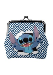 2022 Disney Stitch Female Small Wallet Luxury PU Wallet Coin Purses Women Girl Trend Card Holder Designer Clutch Bag Cartoon