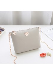 TRAVEASY 2022 new women's bag chain small bag Chaozhou embroidery line leisure style one shoulder versatile cross-body bag