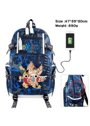 Anime Luffy Backpack Chopper Cartoon Large Capacity School Bag Fashion Multifunctional Laptop Backpack Travel Bag