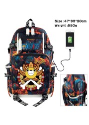 Anime Luffy Backpack Chopper Cartoon Large Capacity School Bag Fashion Multifunctional Laptop Backpack Travel Bag