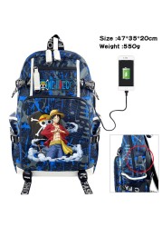 Anime Luffy Backpack Chopper Cartoon Large Capacity School Bag Fashion Multifunctional Laptop Backpack Travel Bag