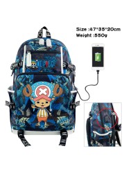 Anime Luffy Backpack Chopper Cartoon Large Capacity School Bag Fashion Multifunctional Laptop Backpack Travel Bag