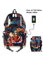 Anime Luffy Backpack Chopper Cartoon Large Capacity School Bag Fashion Multifunctional Laptop Backpack Travel Bag