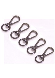 5 قطعة حقيبة حزام من المعدن مشبك قطب الزناد مشبك قفل مشبك دوار المفاجئة هوك كليب Keychain بها بنفسك المفاتيح حلقة كيرينغ الحرفية حقيبة أجزاء الأجهزة