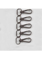 5 قطعة حقيبة حزام من المعدن مشبك قطب الزناد مشبك قفل مشبك دوار المفاجئة هوك كليب Keychain بها بنفسك المفاتيح حلقة كيرينغ الحرفية حقيبة أجزاء الأجهزة