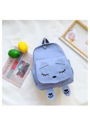 New Children's Backpack Cute Cartoon Cat Girl Backpack Pupil Kindergarten Kids Girls Boy Backpack Unisex Kid Game Bag Travel Bag