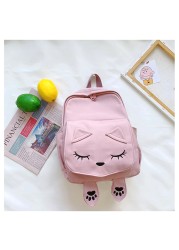 New Children's Backpack Cute Cartoon Cat Girl Backpack Pupil Kindergarten Kids Girls Boy Backpack Unisex Kid Game Bag Travel Bag