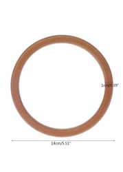 Round Wooden Handle for Handbag Handbag Round Wooden Handle for Handbag DIY Carry Purse Frame Making Bag Hanger