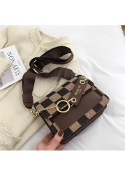 Ladies Fashion Designer Bags Purses High Quality Leather Shoulder Crossbody Messenger Bag For Women Small Luxury Lattice Sack