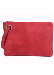 Solid Fashion Handbag Women Clutch Bag Leather Women Envelope Bag Zipper Evening Bag Female Clutches Handbag