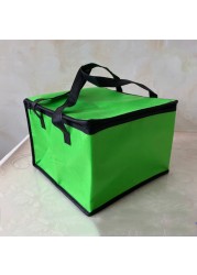 Foldable Large Cooler Bag Portable Food Cake Insulated Bag Aluminum Foil Thermal Box Waterproof Ice Package Lunch Box Delivery Bag