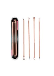 4pcs/set Professional Blackhead Remover Black Spot Pimple Blemish Beauty Women Skin Care Face Cleaning Pimple Removal Tool Kit