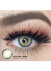 Ishihair Natural Colored Eyes Lenses 2pcs Blue Eye Color Contact Lenses Beauty Contact Lenses Eye Yearly Cosmetic Colored Lenses