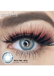 Ishihair Natural Colored Eyes Lenses 2pcs Blue Eye Color Contact Lenses Beauty Contact Lenses Eye Yearly Cosmetic Colored Lenses