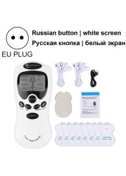 8-Mode Electric Tens Muscle Stimulator Ems Acupuncture Facial Body Massager Digital Therapy Herald Electric Massager