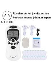 8-Mode Electric Tens Muscle Stimulator Ems Acupuncture Facial Body Massager Digital Therapy Herald Electric Massager