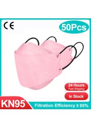 FFP2 fish shape masks Mascarilla ffp2 approved KN95 mask kn95 mask homology ada spain ffp2 reusable mask dropship masks