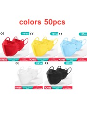 FFP2 fish shape masks Mascarilla ffp2 approved KN95 mask kn95 mask homology ada spain ffp2 reusable mask dropship masks