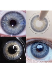 New 2021 1 Pair Colored Eye Contact Lenses Natural Brown Lens Monet Lens Blue Lens Gray Eyes Fashion Contact Lenses