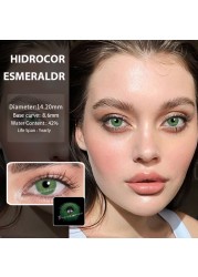 1 Pair Annual Multicolor Lenses For Eyes Blue Green Colored Contact Lens Gray Eye Contacts With Color Lens Natural Color Eyes