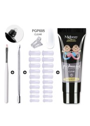 Mobray Poly Nail Gel Set All For Quick Extension Nail Manicure Set Gel Cuticle Pusher Finger Extension Template Nail Tool Kit