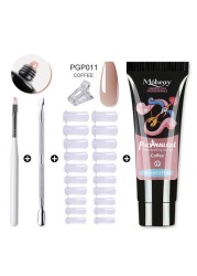 Mobray Poly Nail Gel Set All For Quick Extension Nail Manicure Set Gel Cuticle Pusher Finger Extension Template Nail Tool Kit