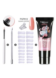 Mobray Poly Nail Gel Set All For Quick Extension Nail Manicure Set Gel Cuticle Pusher Finger Extension Template Nail Tool Kit