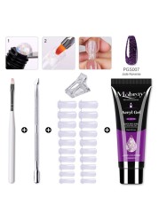 Mobray Poly Nail Gel Set All For Quick Extension Nail Manicure Set Gel Cuticle Pusher Finger Extension Template Nail Tool Kit