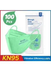 KN95 Face Mask FFP2 Mascarilla FPP2 Homolucada Protective Face Mask Mascarillas Colores Respirator Mask ffp2Filter Mask FP2 Masks