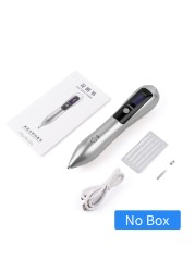 LCD Plasma Pen Laser Tattoo Mole Removal Device Rechargeable Face Care Skin Tag Removal Freckle Wart Dark Spot Remover