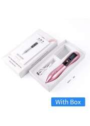 LCD Plasma Pen Laser Tattoo Mole Removal Device Rechargeable Face Care Skin Tag Removal Freckle Wart Dark Spot Remover