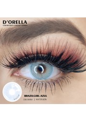 D'ORELLA 1 Pair (2pcs) Natural Color Lenses Eyes Annual Color Contact Lenses For Eyes Beauty Contact Lenses Eye Cosmetic Colored Lenses