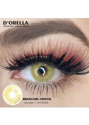 D'ORELLA 1 Pair (2pcs) Natural Color Lenses Eyes Annual Color Contact Lenses For Eyes Beauty Contact Lenses Eye Cosmetic Colored Lenses