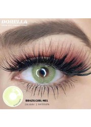 D'ORELLA 1 Pair (2pcs) Natural Color Lenses Eyes Annual Color Contact Lenses For Eyes Beauty Contact Lenses Eye Cosmetic Colored Lenses