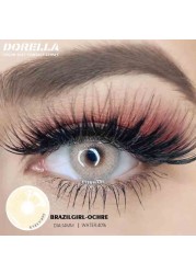 D'ORELLA 1 Pair (2pcs) Natural Color Lenses Eyes Annual Color Contact Lenses For Eyes Beauty Contact Lenses Eye Cosmetic Colored Lenses