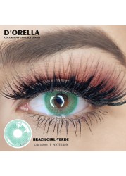 D'ORELLA 1 Pair (2pcs) Natural Color Lenses Eyes Annual Color Contact Lenses For Eyes Beauty Contact Lenses Eye Cosmetic Colored Lenses